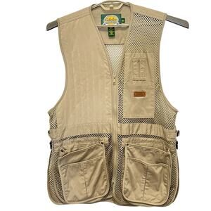 Cabelas Fishing Hunting Utility Vest Men Size Large Pockets Mesh Summer Spring